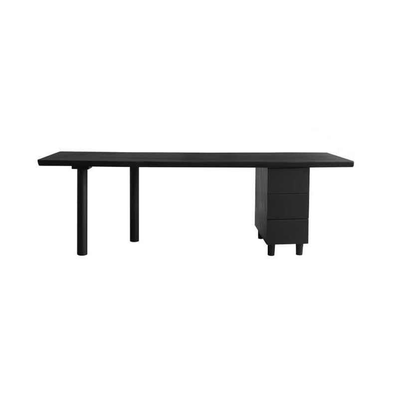 Modern Solid Wood Computer Desk – Natural Edge Gaming Workstation
