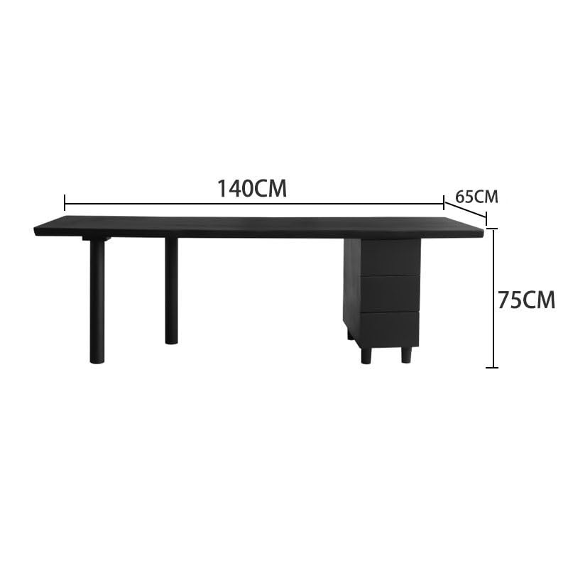 Modern Solid Wood Computer Desk – Natural Edge Gaming Workstation