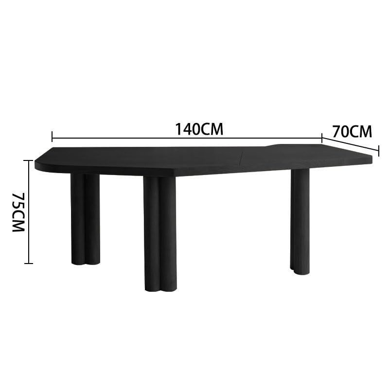 Modern Solid Wood Gaming Desk – Minimalist Workstation Table