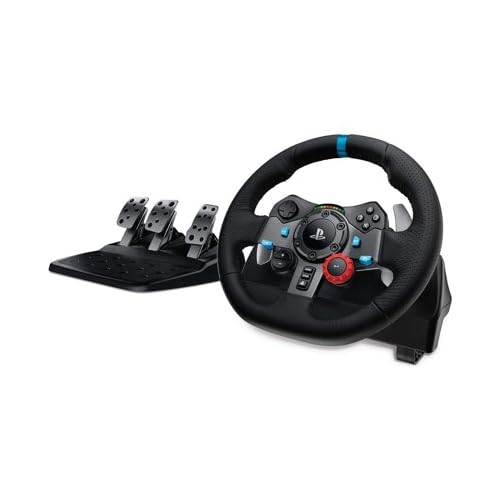 Dual-Motor Racing Wheel & Pedals – PS5, PS4, PC & Mac Compatible