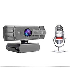 1080p Full HD Webcam with Stereo Microphone – Black