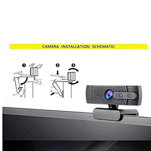 1080p Full HD Webcam with Stereo Microphone – Black