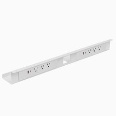 Desky Mini Cable & Power Tray Compact Cable Tray for Tidy Desks No Power