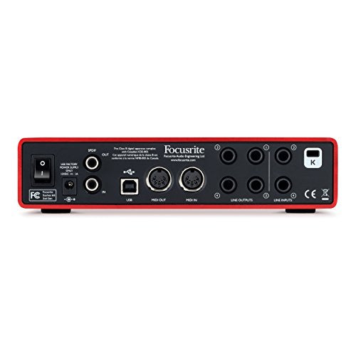 6-In/6-Out USB Audio Interface – Dual Mic Preamps