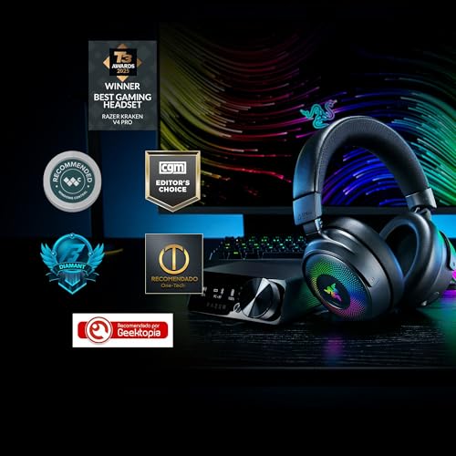 Razer Kraken V4 Pro Wireless Gaming Headset w/OLED Control Hub