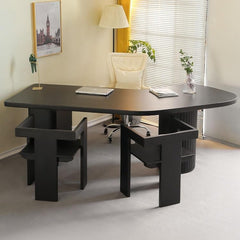 Modern Solid Wood Gaming Desk – Large Workstation, 160 × 110 × 75 cm