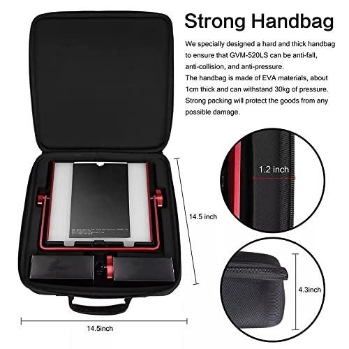 LED Video Light Panel with Tripod – 3200K–5600K, Red