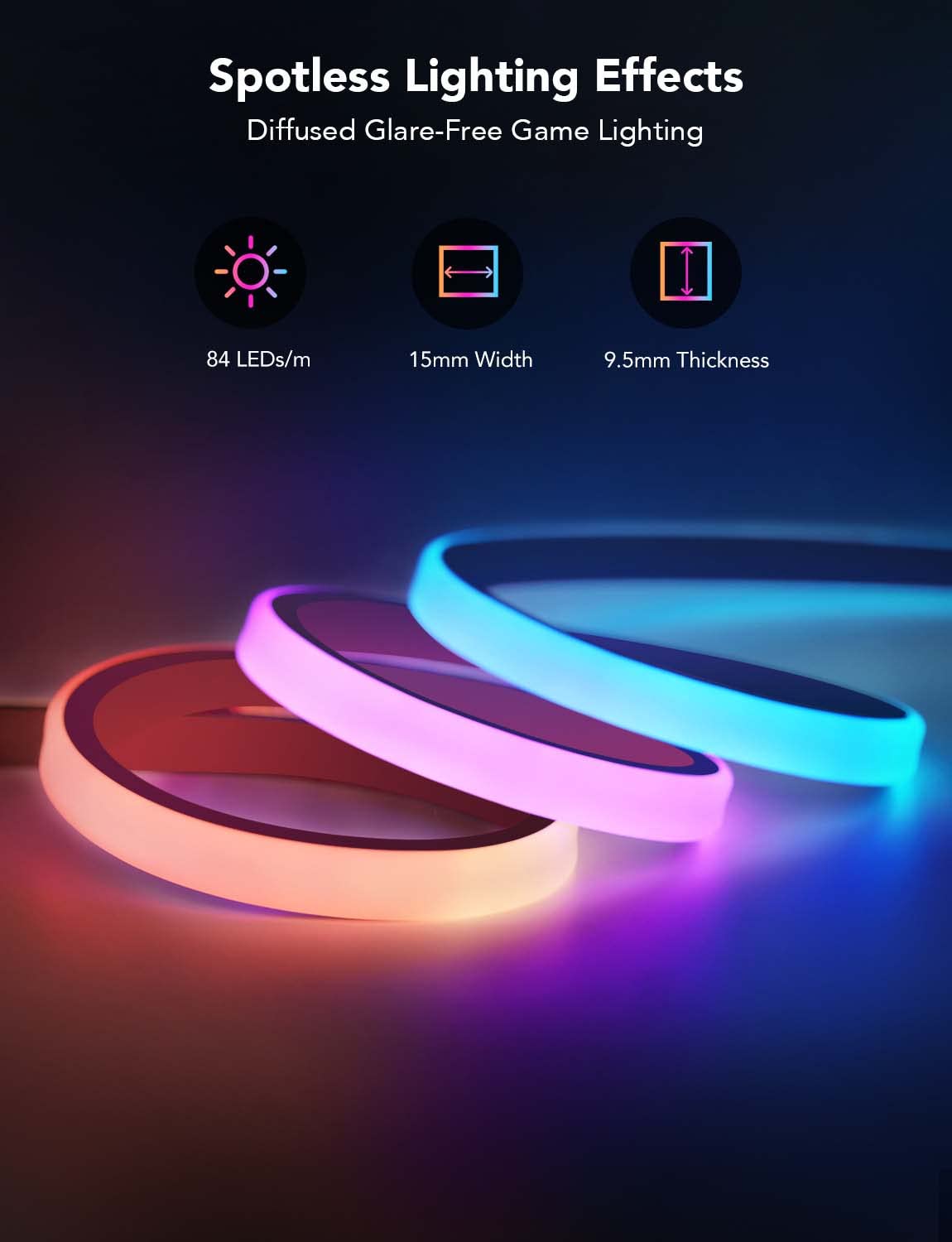 Govee RGBIC Neon Gaming Lights for Desk