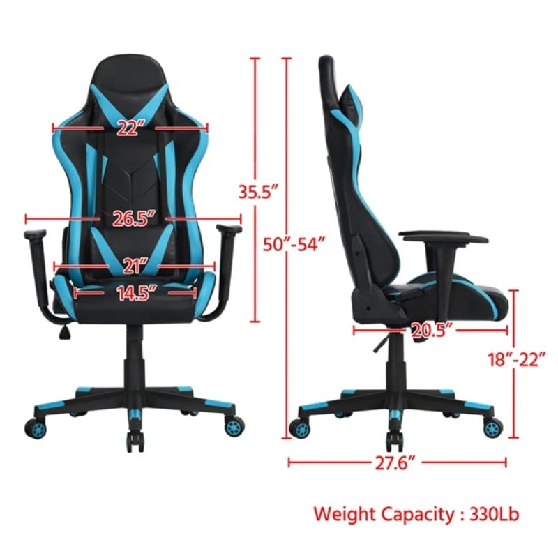BFGRDDW Executive Adjustable High Back Faux Leather Swivel Gaming Chair