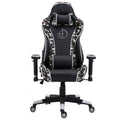 Ergonomic Reclining Gaming Chair – PU Leather, Black