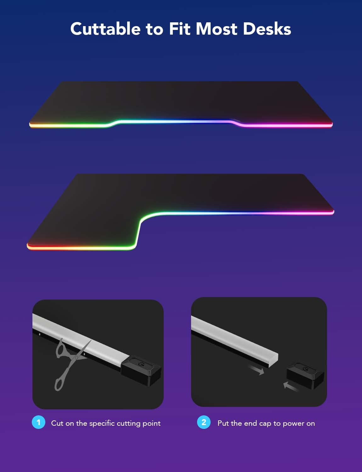 Govee RGBIC Neon Gaming Lights for Desk