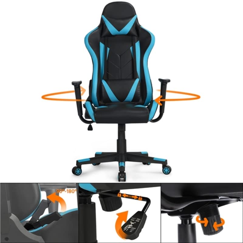 BFGRDDW Executive Adjustable High Back Faux Leather Swivel Gaming Chair