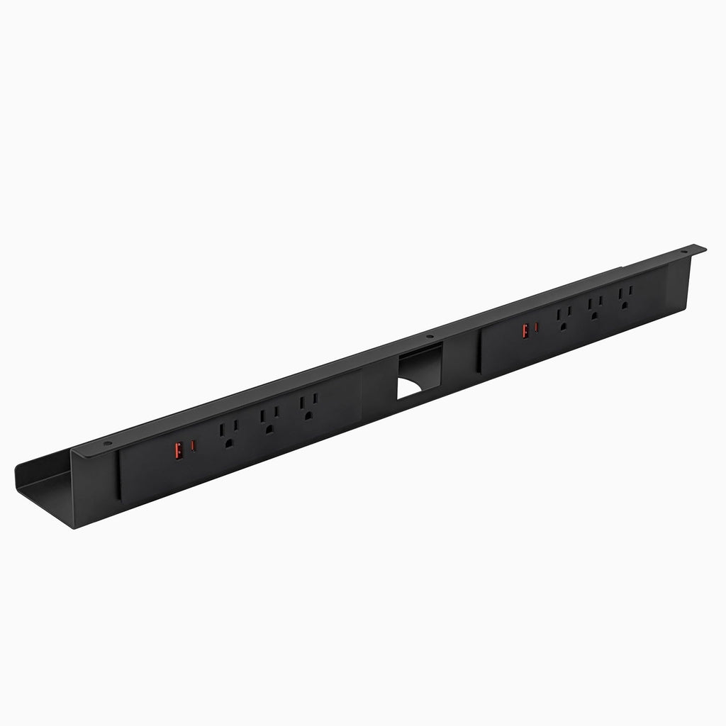 Desky Mini Cable & Power Tray Compact Cable Tray for Tidy Desks No Power