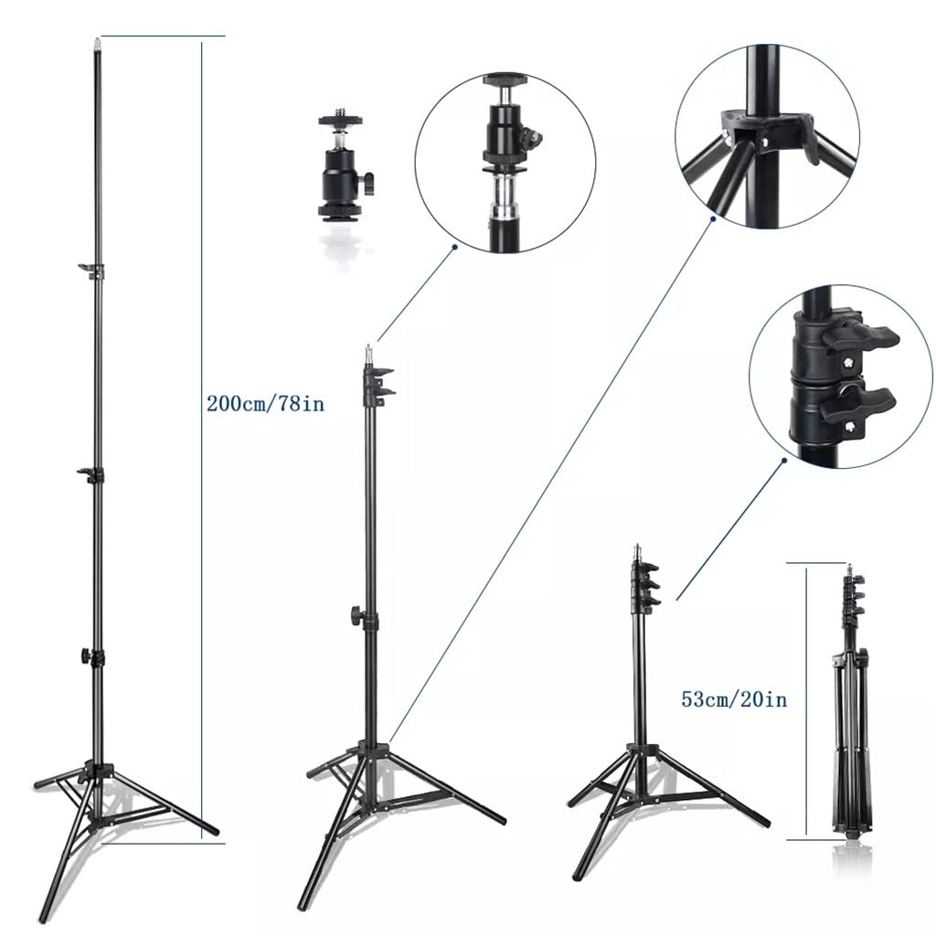 5600K LED Studio Video Lights with Tripods – 2-Piece Set