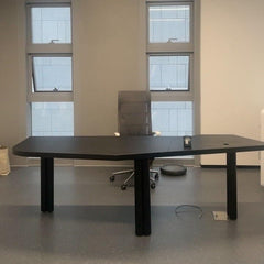 Modern Solid Wood Gaming Desk – Minimalist Workstation Table
