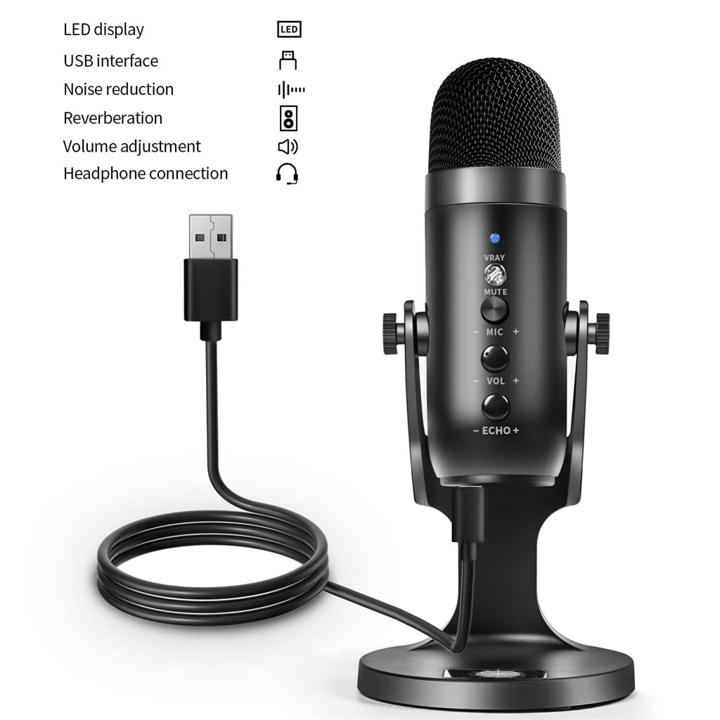 USB Condenser Microphone – Recording, Streaming & Gaming