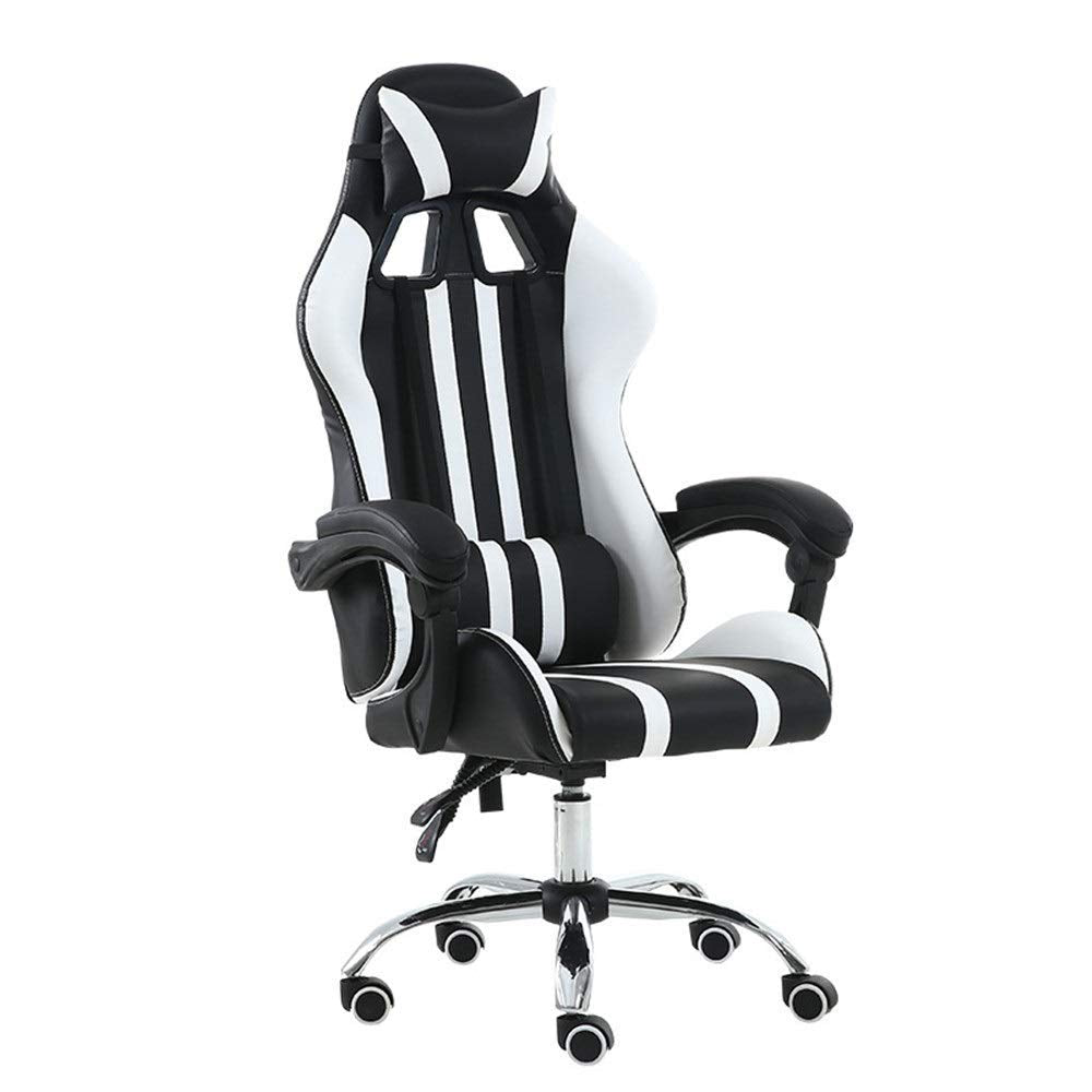 High-Back Ergonomic Gaming Chair – Lumbar Support & Headrest, Blue