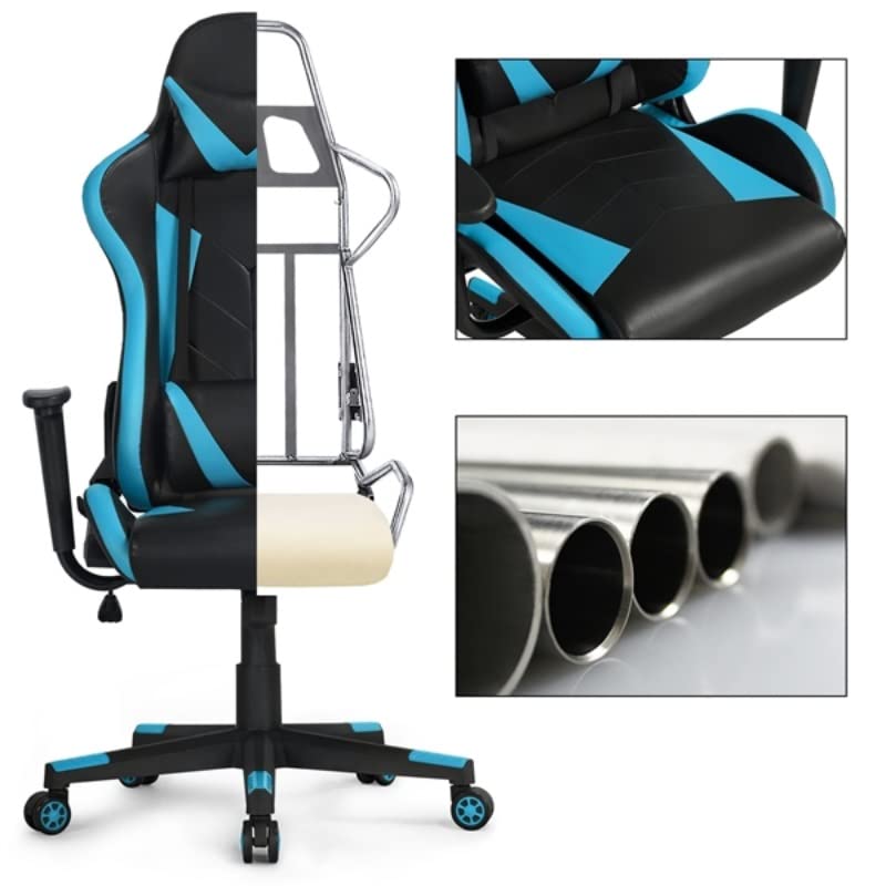 BFGRDDW Executive Adjustable High Back Faux Leather Swivel Gaming Chair