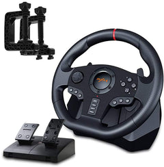 270°/900° Racing Wheel & Pedals – Multi-Platform Compatible