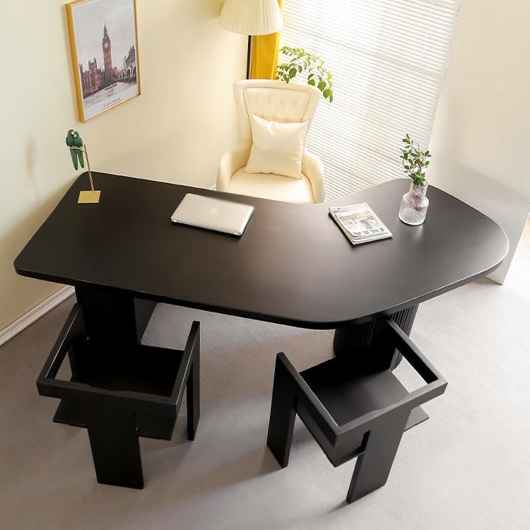 Modern Solid Wood Gaming Desk – Large Workstation, 160 × 110 × 75 cm