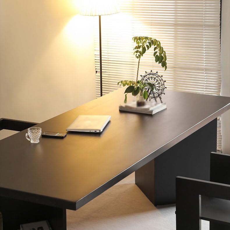 Modern Solid Wood Computer Desk – Large Gaming Workstation