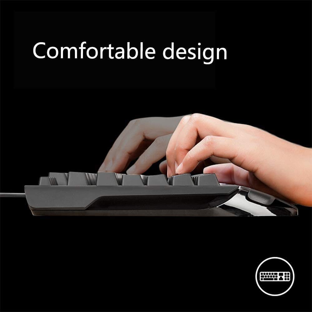 Rainbow Backlit Mechanical Gaming Keyboard – Full-Size Wired