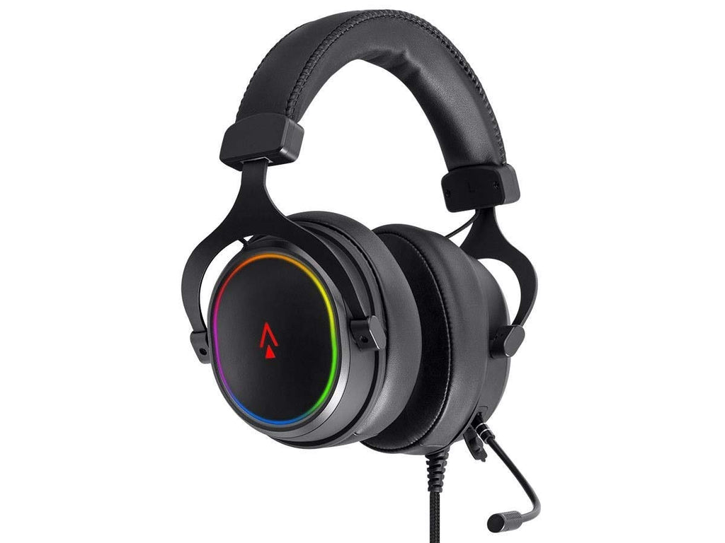 USB RGB Gaming Headset – Virtual 7.1 Surround Sound, Detachable Mic