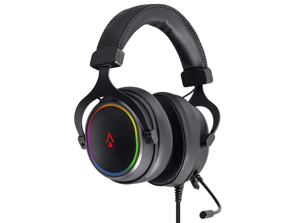 USB RGB Gaming Headset – Virtual 7.1 Surround Sound, Detachable Mic