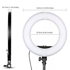 14-Lamp LED Ring Light with Stand & Phone Holder