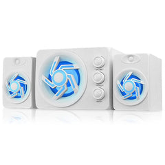 2.1 Gaming Desktop Speakers with Subwoofer & LED Lightin