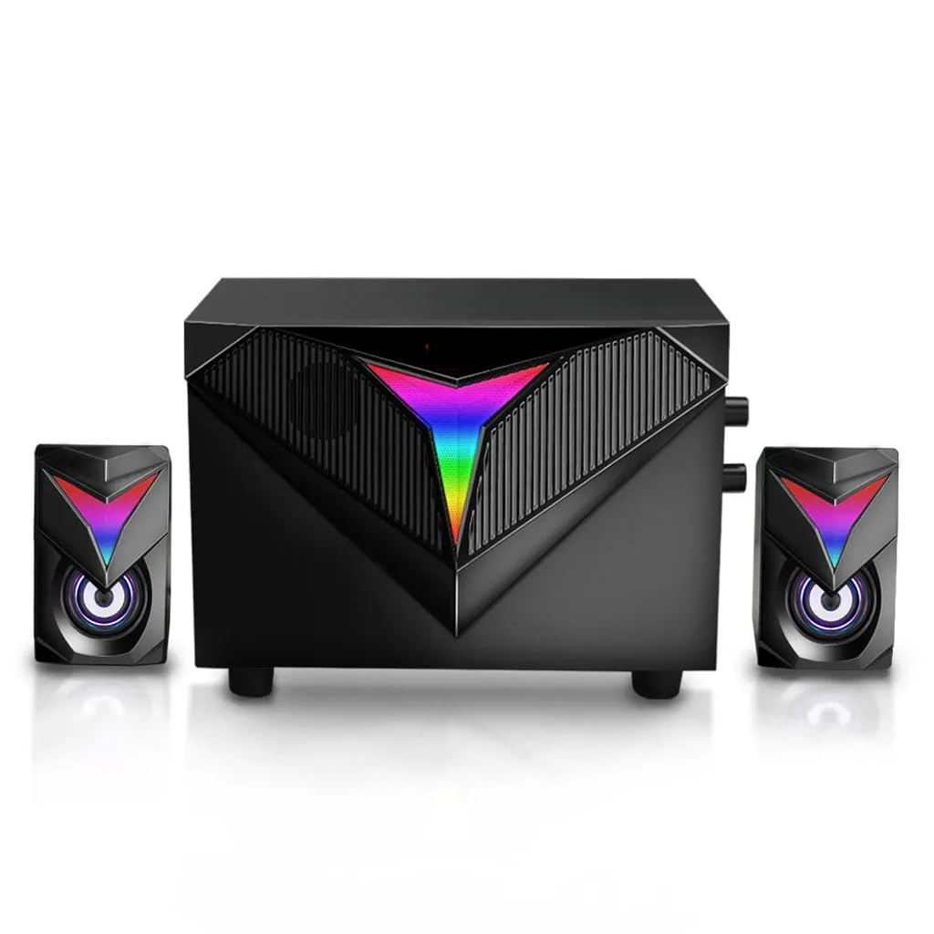 RGB 2.1 Gaming Soundbar – Stereo Surround & Deep Bass