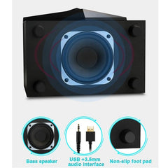 RGB 2.1 Gaming Soundbar – Stereo Surround & Deep Bass
