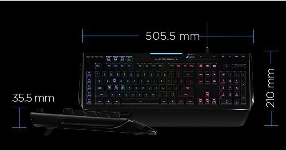 Rainbow Backlit Mechanical Gaming Keyboard – Full-Size Wired