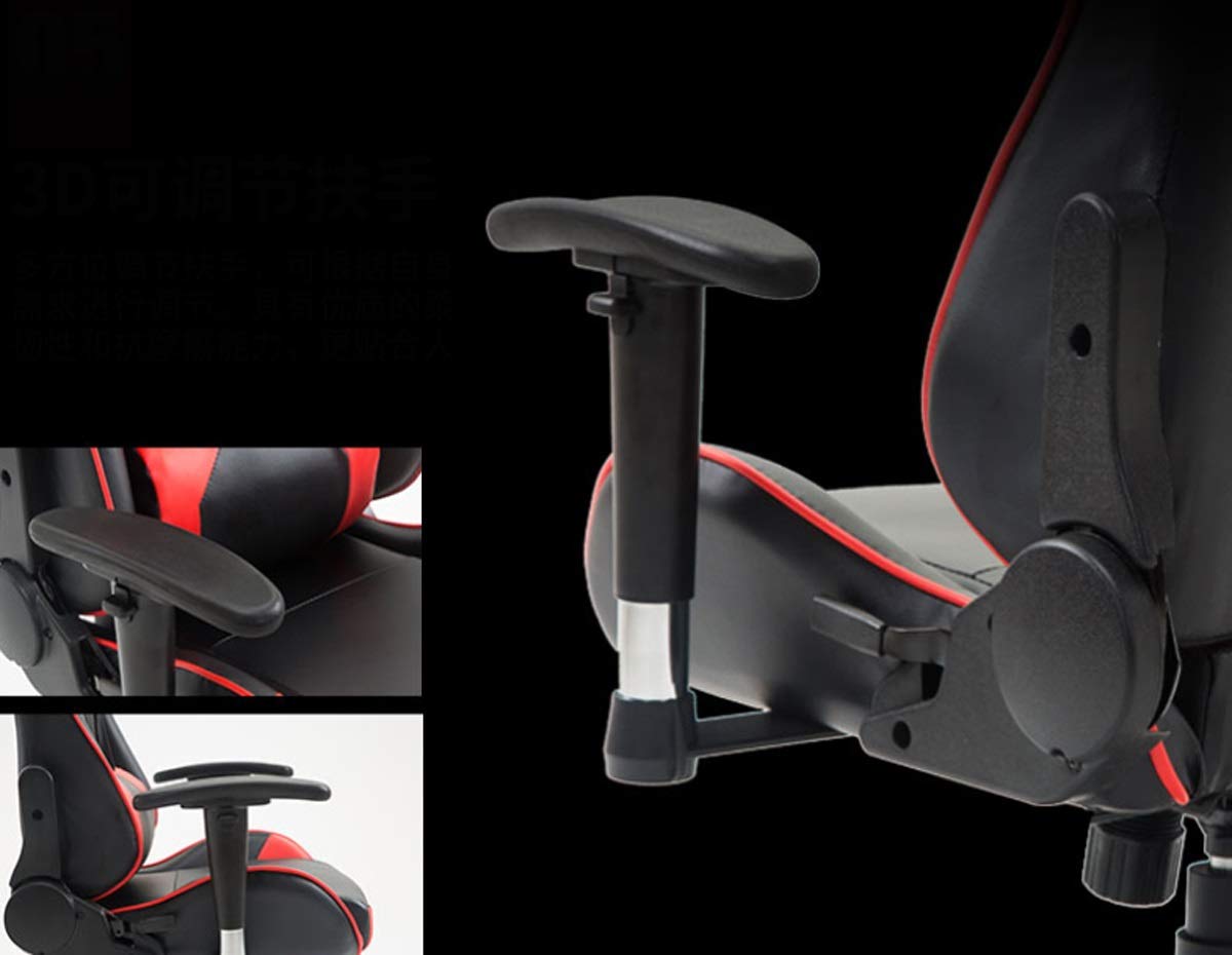 Ergonomic Racing Gaming Chair – Adjustable Reclining Design with Pillow