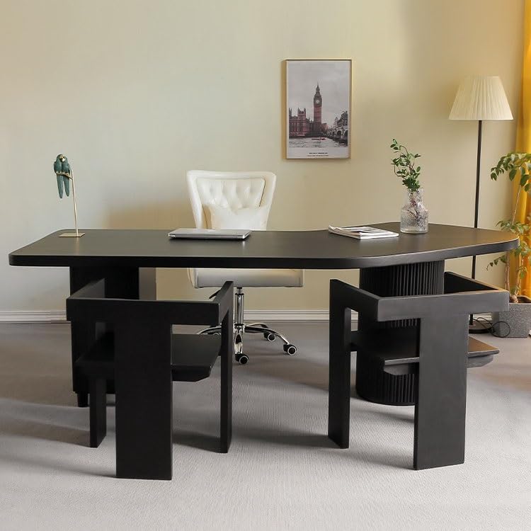 Modern Solid Wood Gaming Desk – Large Workstation, 160 × 110 × 75 cm