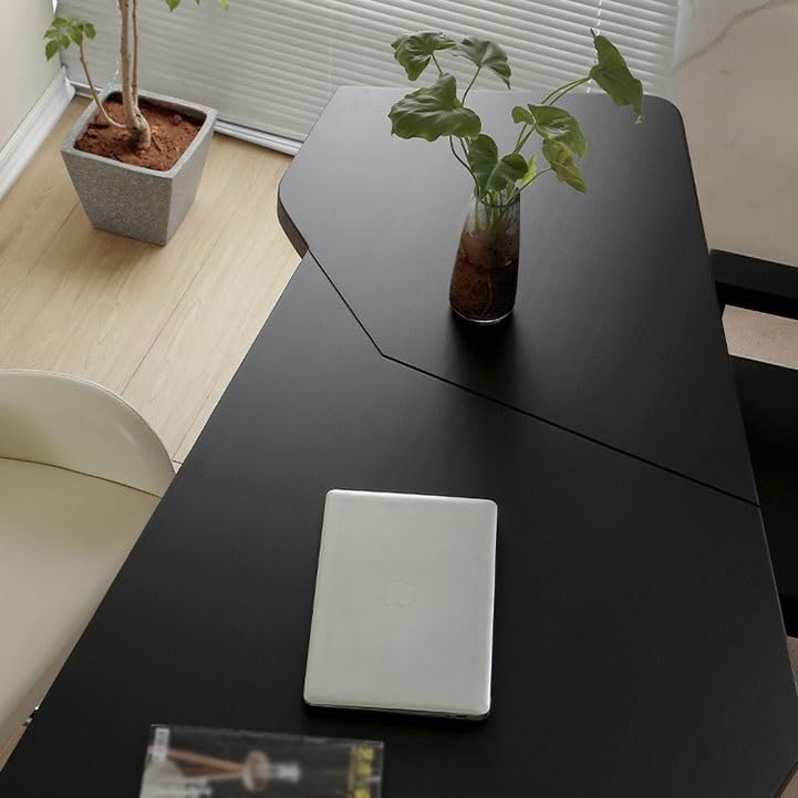 Modern Solid Wood Gaming Desk – Minimalist Workstation Table
