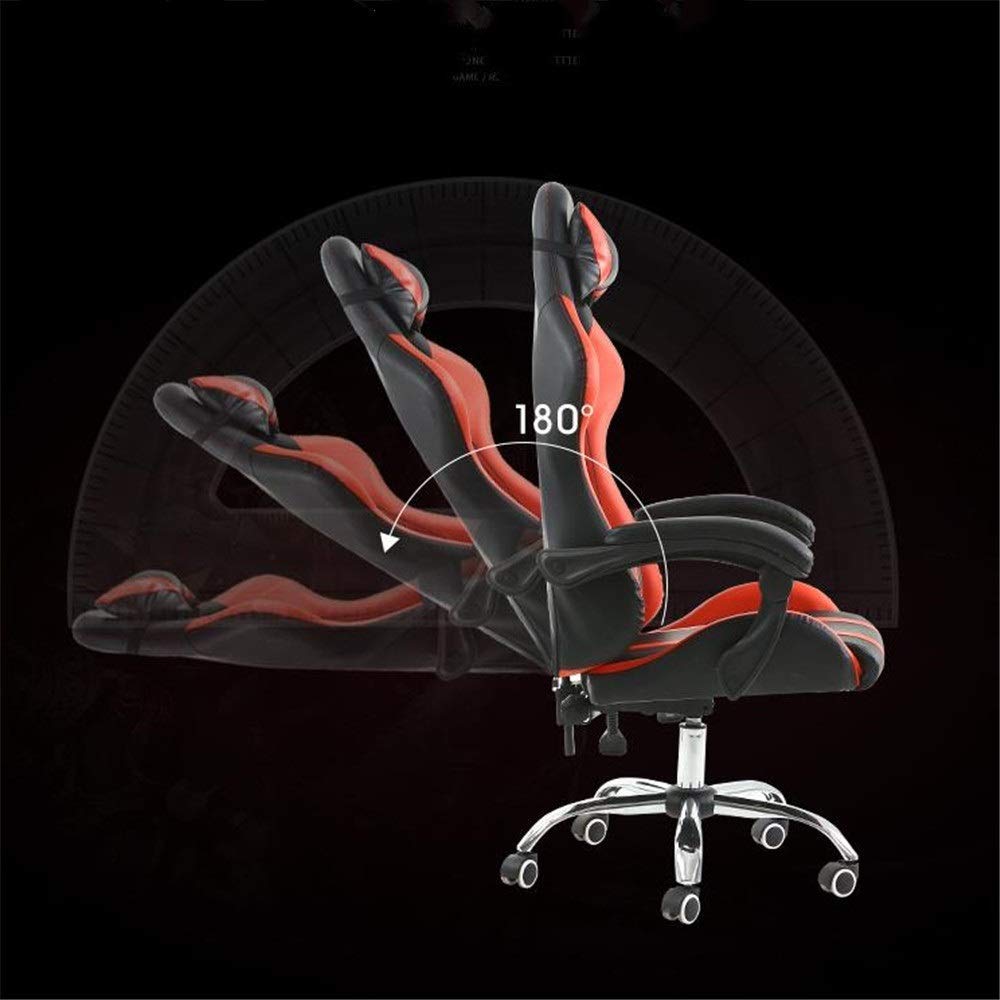High-Back Ergonomic Gaming Chair – Lumbar Support & Headrest, Blue