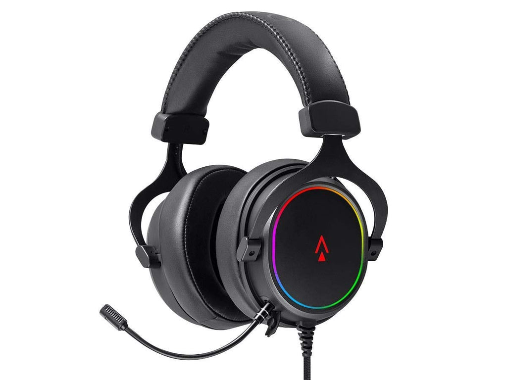 USB RGB Gaming Headset – Virtual 7.1 Surround Sound, Detachable Mic