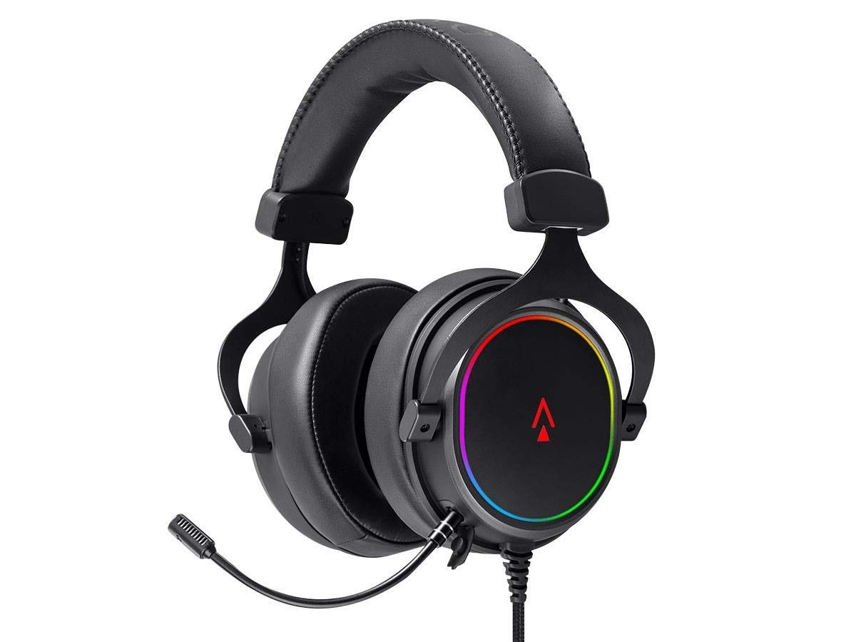 USB RGB Gaming Headset – Virtual 7.1 Surround Sound, Detachable Mic