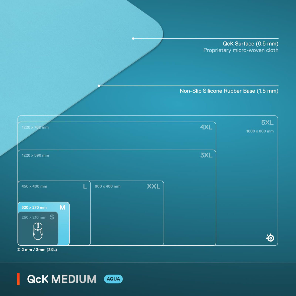 Large Cloth Gaming Mouse Pad – Sensor Optimized