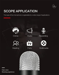 USB Condenser Microphone – Recording, Streaming & Gaming