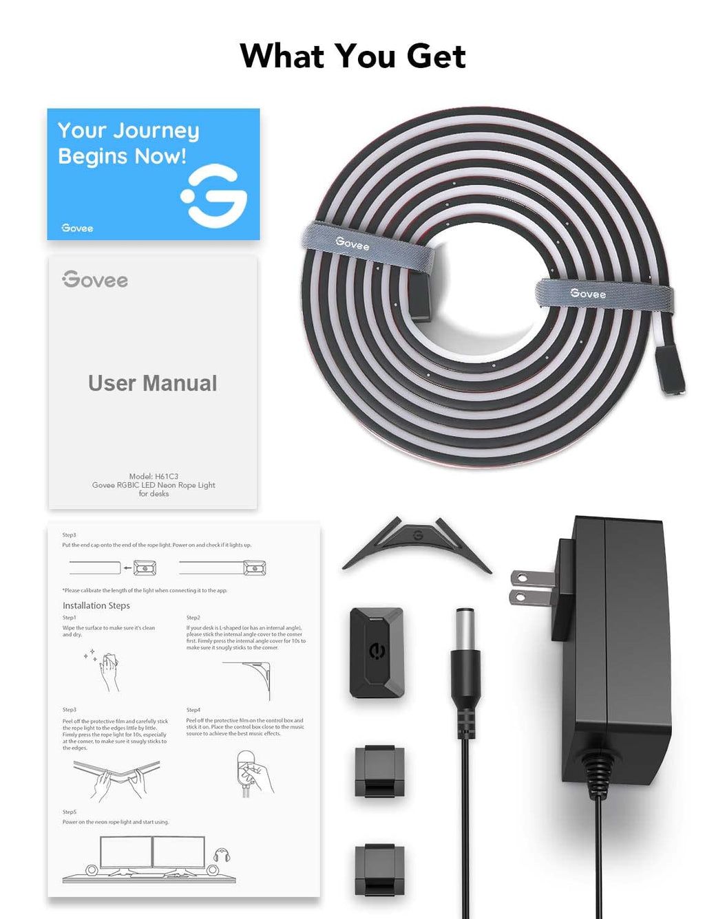 Govee RGBIC Neon Gaming Lights for Desk