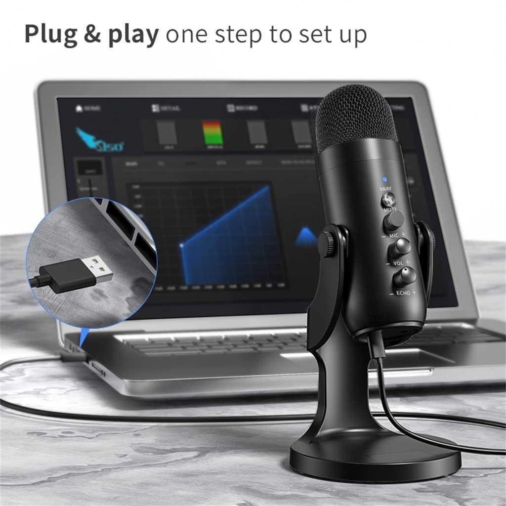 USB Condenser Microphone – Recording, Streaming & Gaming