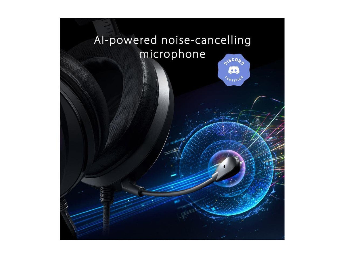 RGB Gaming Headset with Mic – Hi-Res Audio, Multi-Platform Compatible