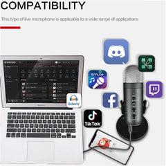 USB Condenser Microphone – Recording, Streaming & Gaming