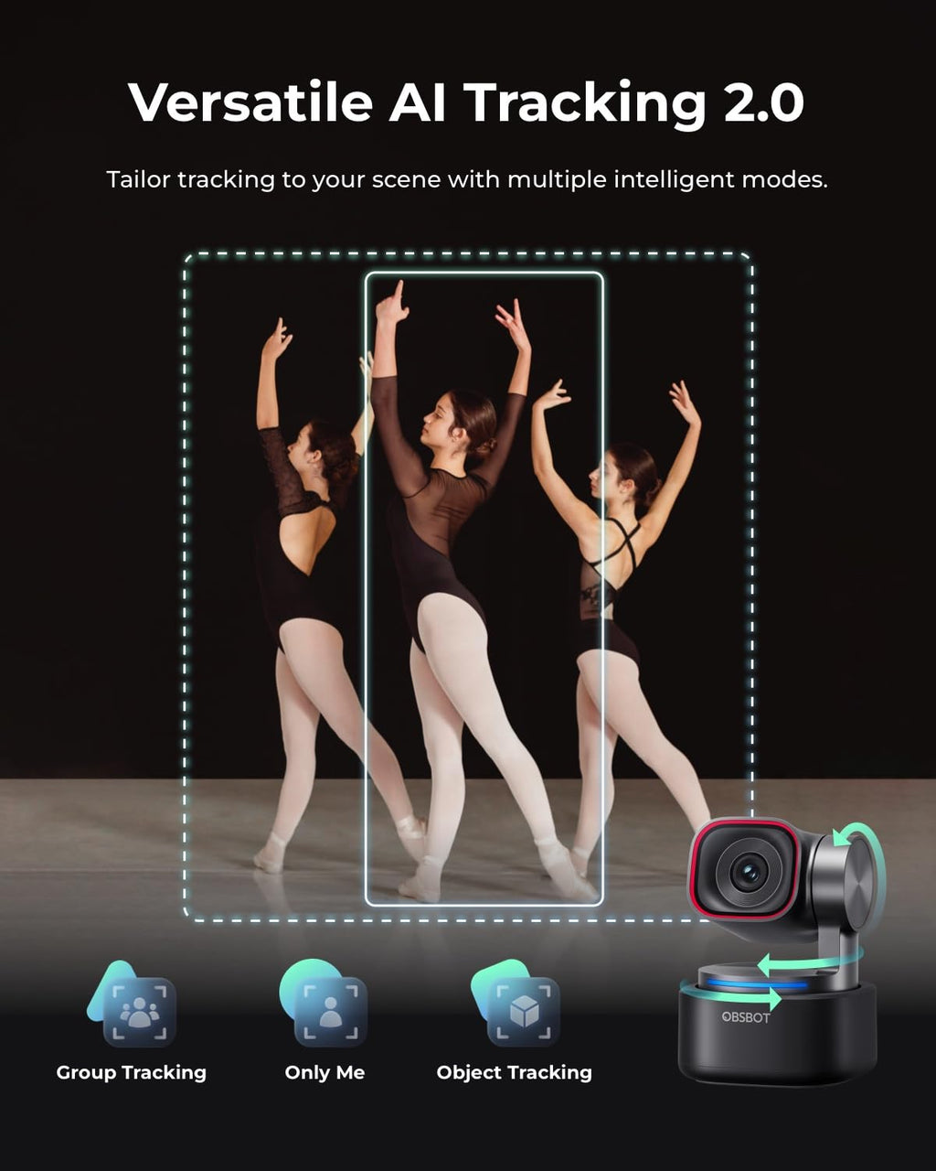 AI-Powered 4K PTZ Webcam – Spatial Audio & Smart Remote Bundle