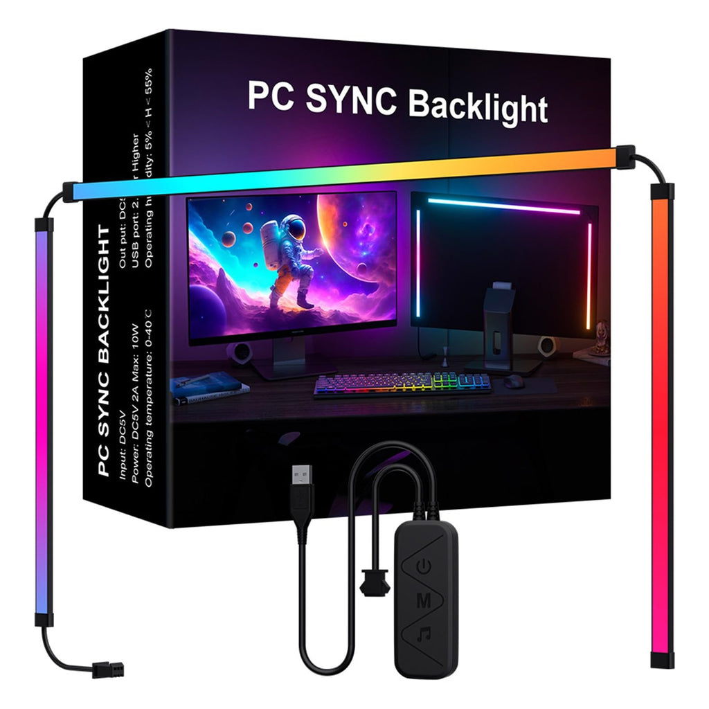 RGB Gaming Light Bar – Dynamic Screen Sync & Music Mode