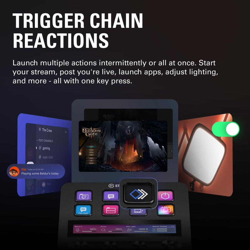 Stream Control Deck with Audio Mixer & Studio Controller