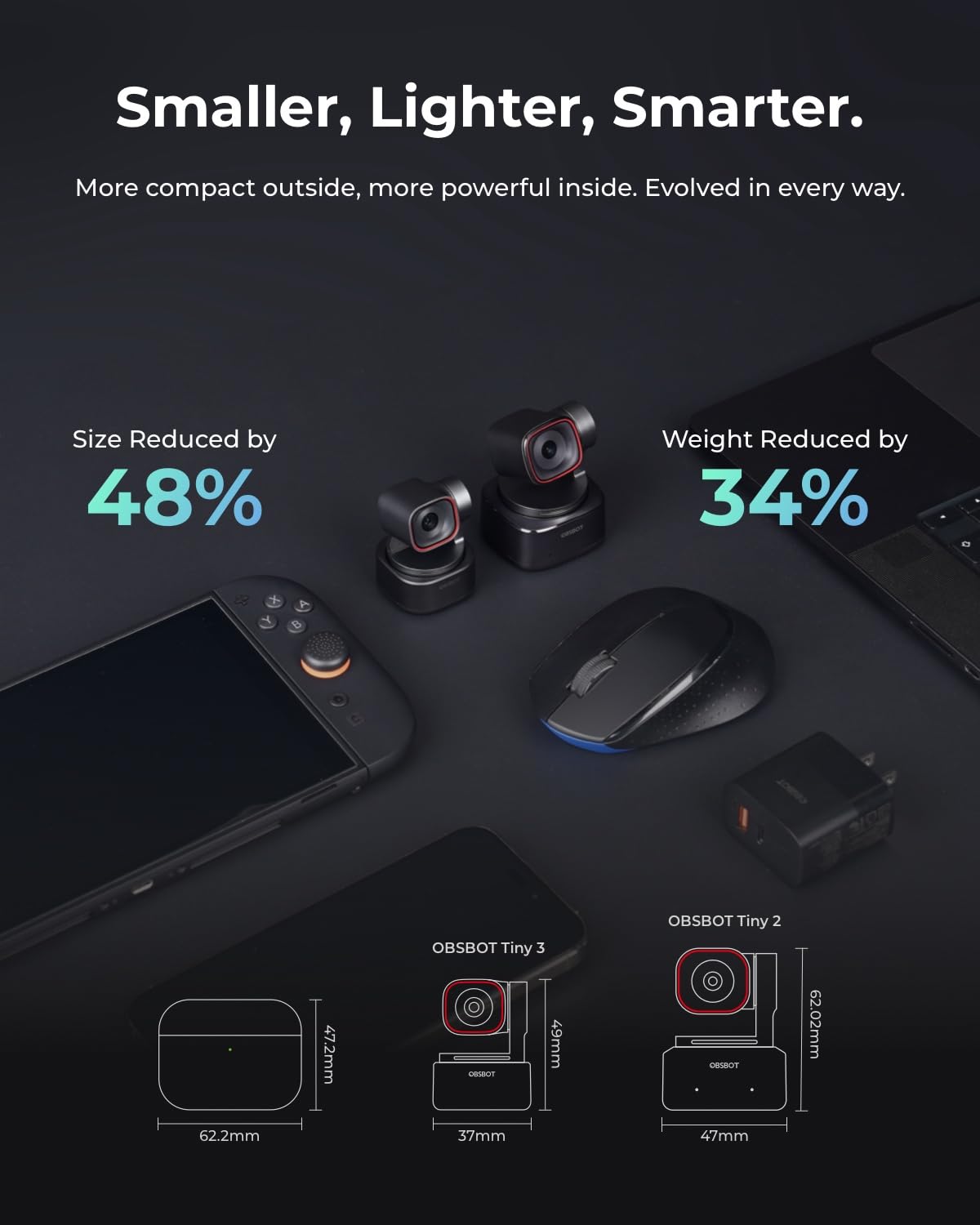 AI-Powered 4K PTZ Webcam – Spatial Audio & Smart Remote Bundle