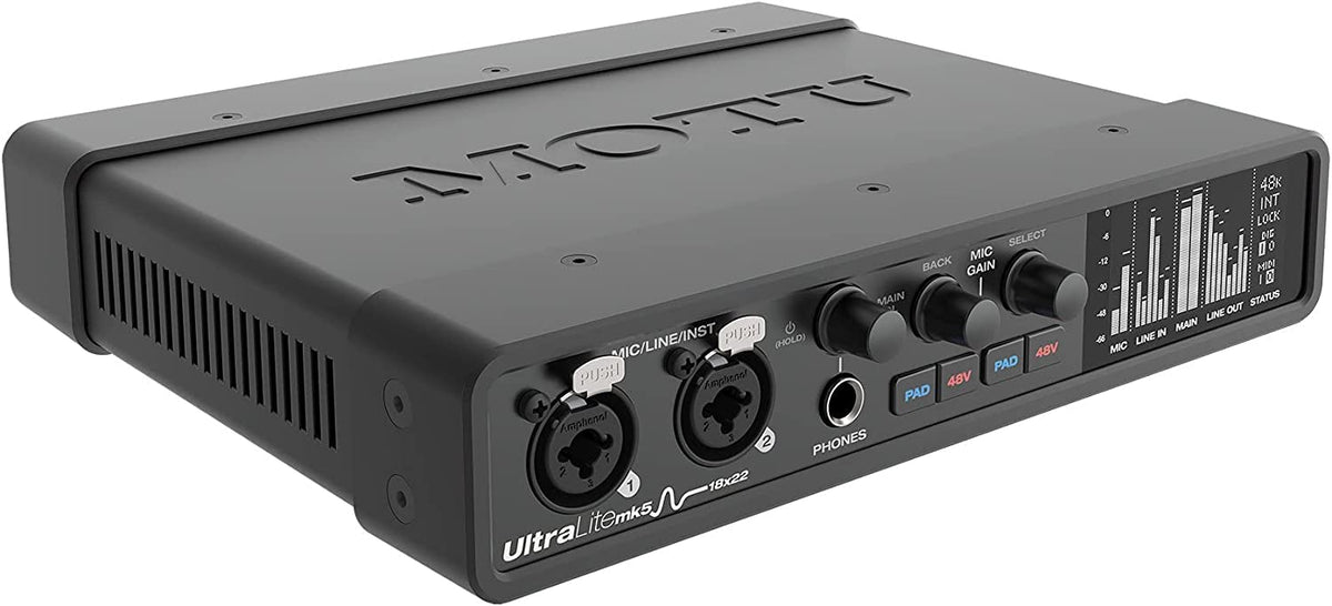 18x22 USB Audio Interface – Mixing & Effects, Multi-Platform Compatible